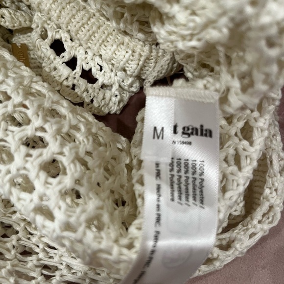 NWT Cult Gaia Nazanin Crochet Halter Top Off White M - Picture 9 of 9